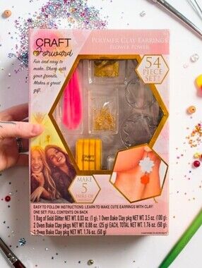 CRAFT Forward | Ages 8+ Clay Jewelry Making Crafting Kits | Two Sets! | NIB!
